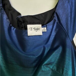 J. Taylor Blue and Green Dress